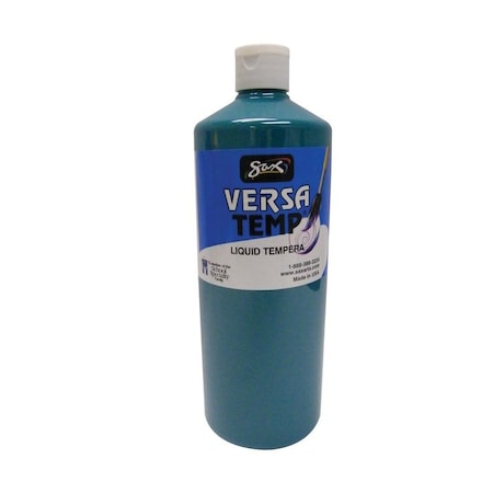 Versatemp Heavy-Bodied Tempera Paint, Turquoise, Quart